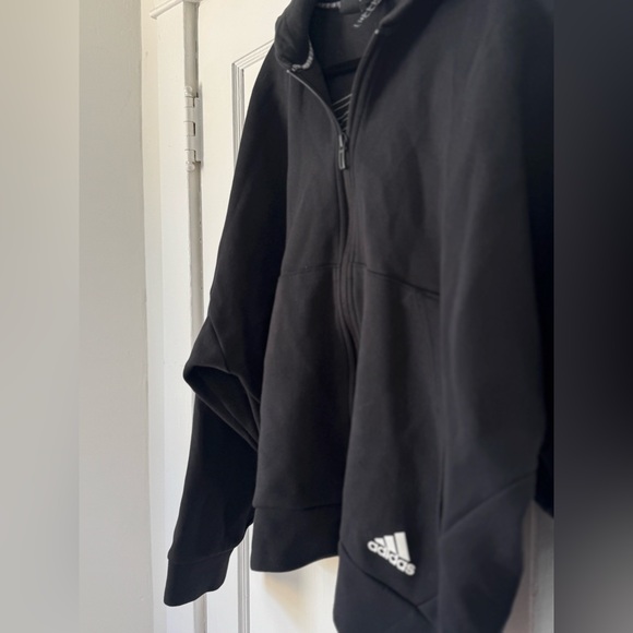 Women’s Adidas Cropped Zip Up Hoodie - Picture 4 of 6